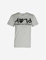 Thumbnail for your product : Comme des Garçons PLAY Reverse logo-print cotton-jersey T-shirt