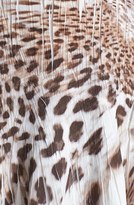 Thumbnail for your product : Komarov Animal Print High/Low Pleat Skirt
