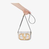 Thumbnail for your product : Valentino white Garavani Supervee VLOGO leather shoulder bag