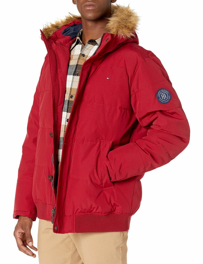Tommy Hilfiger Mens Arctic Cloth Full Length Quilted Snorkel Jacket Regular and Big and Tall Sizes