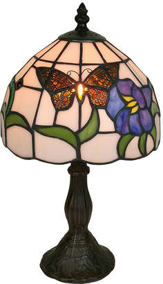 AMORA Amora Lighting AM210TL08 Tiffany Style Butterfly Finish Table Lamp 20 inches