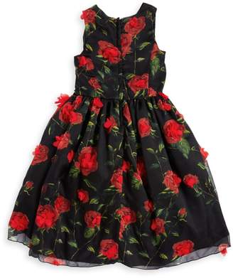 Nanette Lepore Girl's Floral Hi-Lo Dress