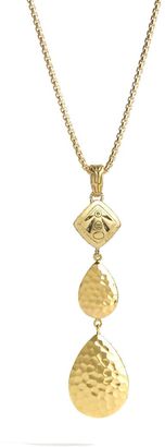 John Hardy Classic Chain Hammered Pendant Necklace with Diamonds