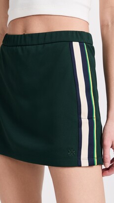 Tory Sport Tech Pique Side-Slit Tennis Skirt