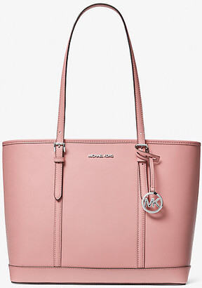  Michael Kors Merlot Pastel Pink Izzy Large Reversible Leather  Tote : Clothing, Shoes & Jewelry