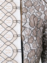 Thumbnail for your product : Talbot Runhof Lace Applique Fitted Dress