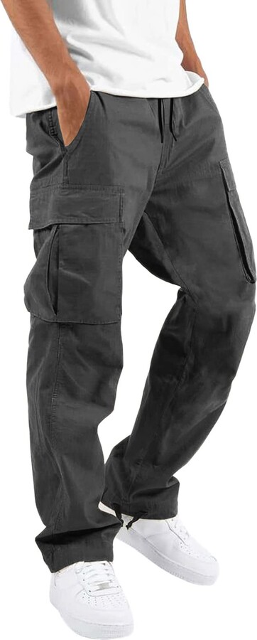Men Lightweight Cotton Cargo Trousers ShopStyle UK