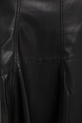 Ronny Kobo Faux Leather Skirt