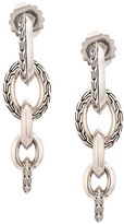 Thumbnail for your product : John Hardy Classic Chain Knife Edge Interlink Long drop earrings