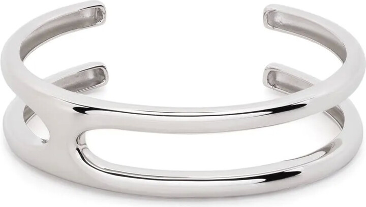 Tom Wood Cage recycled sterling silver cuff