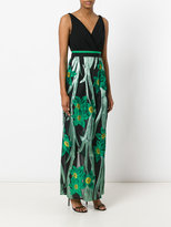 Thumbnail for your product : Christian Pellizzari metallic floral print dress