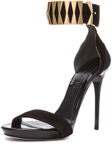 Thumbnail for your product : Alexander McQueen Belted Ankle Strap Suede Sandals