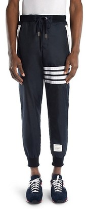 Thom Browne Stripe Cashmere & Cotton Sweatpants