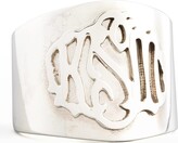 Thumbnail for your product : Moon and Lola Monogram Script-Lettered Silver Cigar Ring
