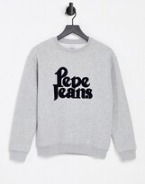 Thumbnail for your product : Pepe Jeans carmen front logo sweatshirt in grey
