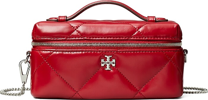 Tory Burch Kira Diamond Quilted Leather Vanity Case