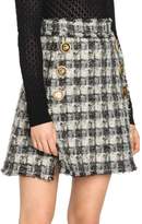 Thumbnail for your product : Dolce & Gabbana Check-Print Button-Detail Skirt