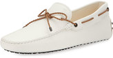 Thumbnail for your product : Tod's Leather Braided-Tie Driver, White