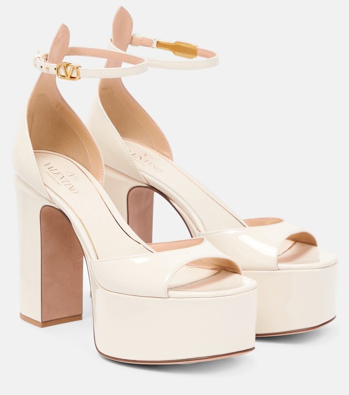white block heel platform sandals