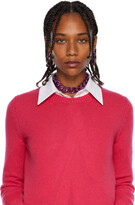 Thumbnail for your product : Valentino Garavani Pink VLogo Necklace