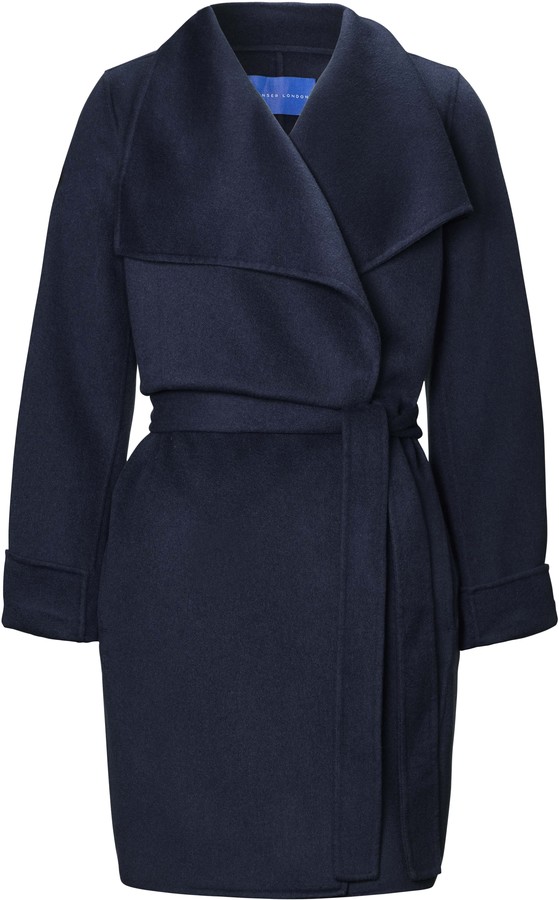 navy wrap jacket