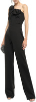 Thumbnail for your product : Black Halo Slater one-shoulder twist-front stretch-cady jumpsuit