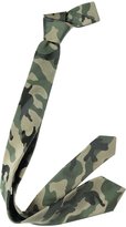 Thumbnail for your product : Valentino Camouflage Silk Narrow Tie