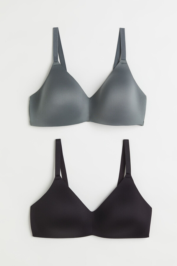 H&M H&M+ 2-pack non-wired bras - ShopStyle Plus Size Lingerie