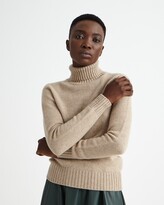 Thumbnail for your product : Scaglione Turtle Neck Soft Seamless Dune