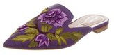 Thumbnail for your product : Alberta Ferretti Embroiders Pointed-Toe Mules