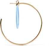 Thumbnail for your product : Elizabeth and James Renee Gold-plated Acetate Hoop Earrings