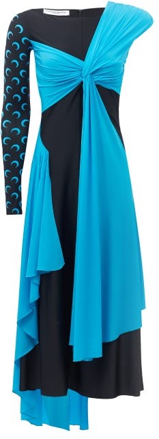 black and turquoise dress