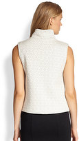 Thumbnail for your product : Yigal Azrouel Cut25 by Diamond-Patterned Funnelneck Top