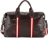 Thumbnail for your product : Bally Terret Leather Duffel Bag, Brown/Red