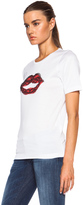 Thumbnail for your product : DSQUARED2 Lips and Lace Renny Cotton Tee