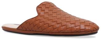 Bottega Veneta Leather Interweave Slippers