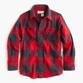 Thumbnail for your product : J.Crew Boys' flannel shirt in buffalo check