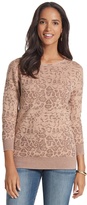 Thumbnail for your product : Chico's Animal Jacquard Aimee Pullover