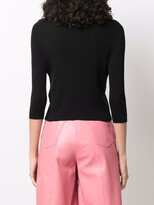 Thumbnail for your product : RED Valentino Bow-Detail Ribbed Cardigan