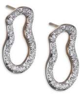 Thumbnail for your product : Monica Vinader Diamond & 18K Gold Riva Pod Stud Earrings