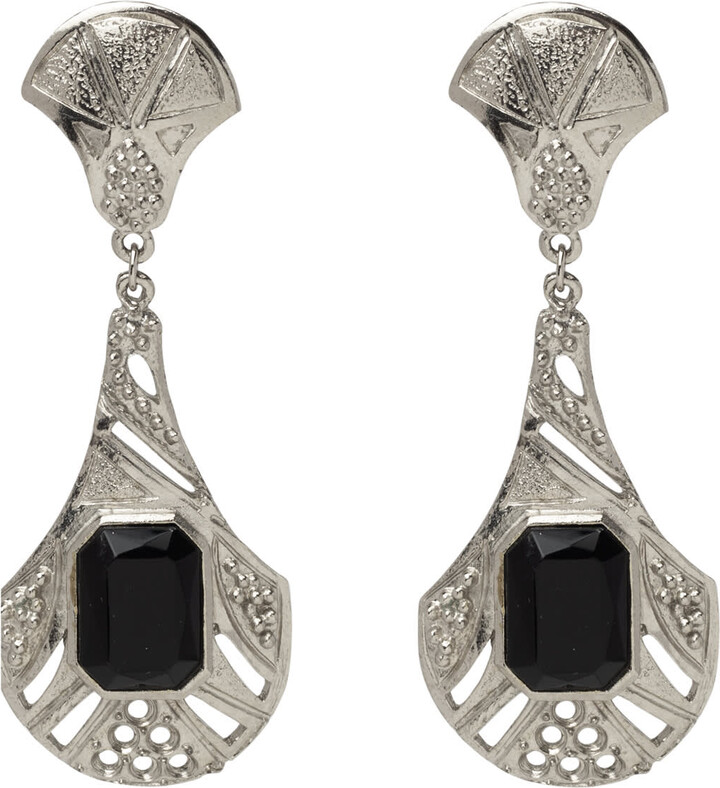 Caramel Vintage Jewellery Vintage Silver Plated Jude Earrings