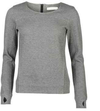 Everlast Womens Sport Sweater Ribbed Cotton Pullover Long Sleeve Crew Neck Top
