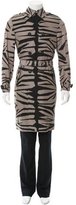 Thumbnail for your product : Burberry Striped Silk Trench Coat w/ Tags