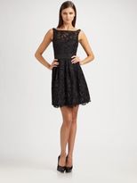 Thumbnail for your product : Aidan Mattox Floral Lace Party Dress