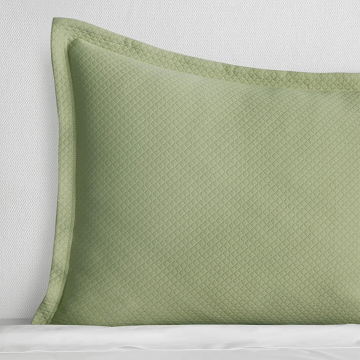 SFERRA Rombo Cotton Diamond Matelasse Sham Super Euro