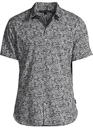black and white button up shirt