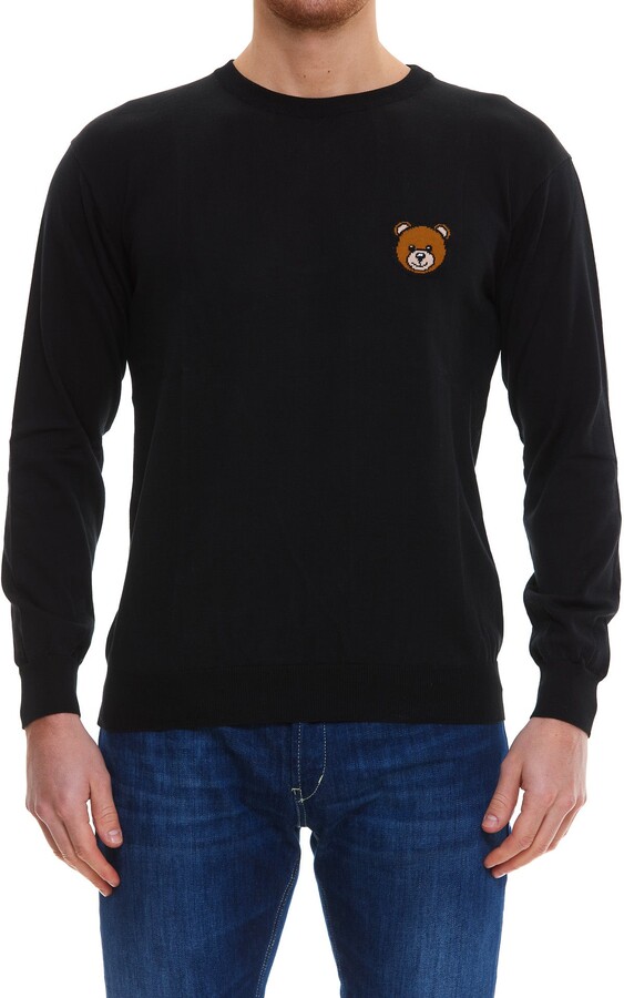 black teddy bear sweater