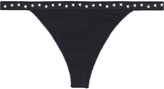 Thumbnail for your product : LOVE Stories Room Service Jacquard-trimmed Stretch-jersey Low-rise Thong