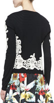Thumbnail for your product : Alice + Olivia Cherrie Embroidered Lace Cardigan