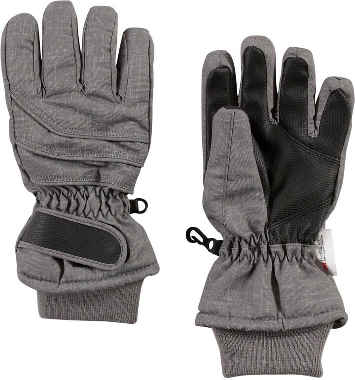 Hudson Baby Unisex Snow Gloves, Heather Charcoal, 10-12 Years